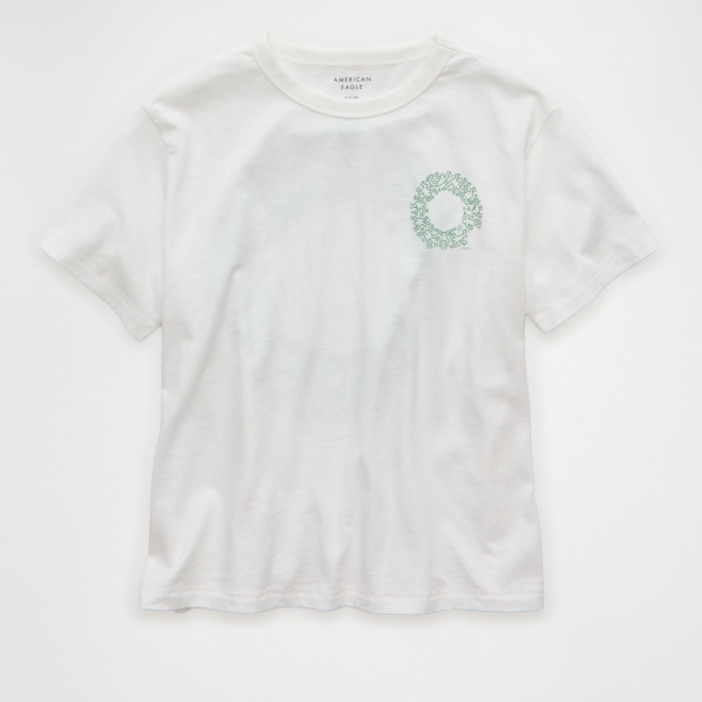 AE Ex-Boyfriend Keith Haring Graphic Tee Pop Art NWT Size Large - Picture 3 of 9